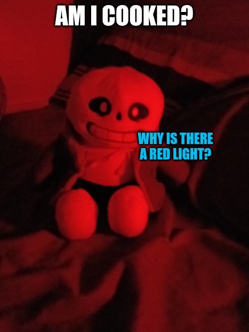 AM I COOKED? WHY IS THERE A RED LIGHT? | made w/ Imgflip meme maker