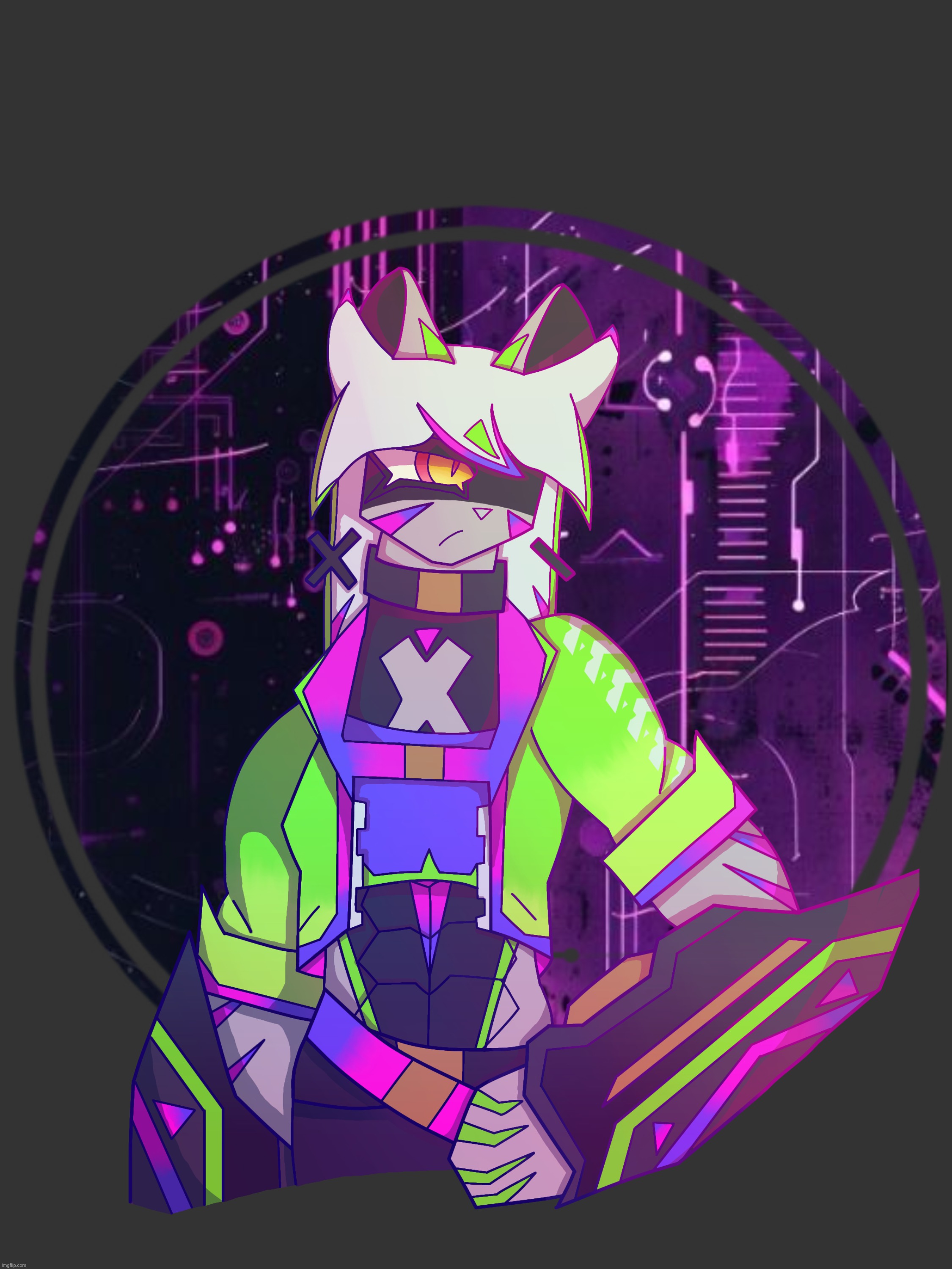 Neat cyberpunk outfit | image tagged in i should make a whole design of this ngl | made w/ Imgflip meme maker