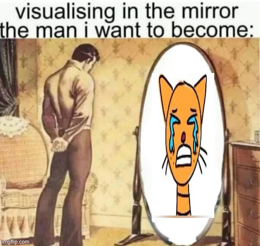 Visualising in the mirror the man i want to become: | image tagged in visualising in the mirror the man i want to become | made w/ Imgflip meme maker