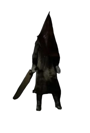 Pyramid Head from Smiling Friends Halloween Special Blank Meme Template