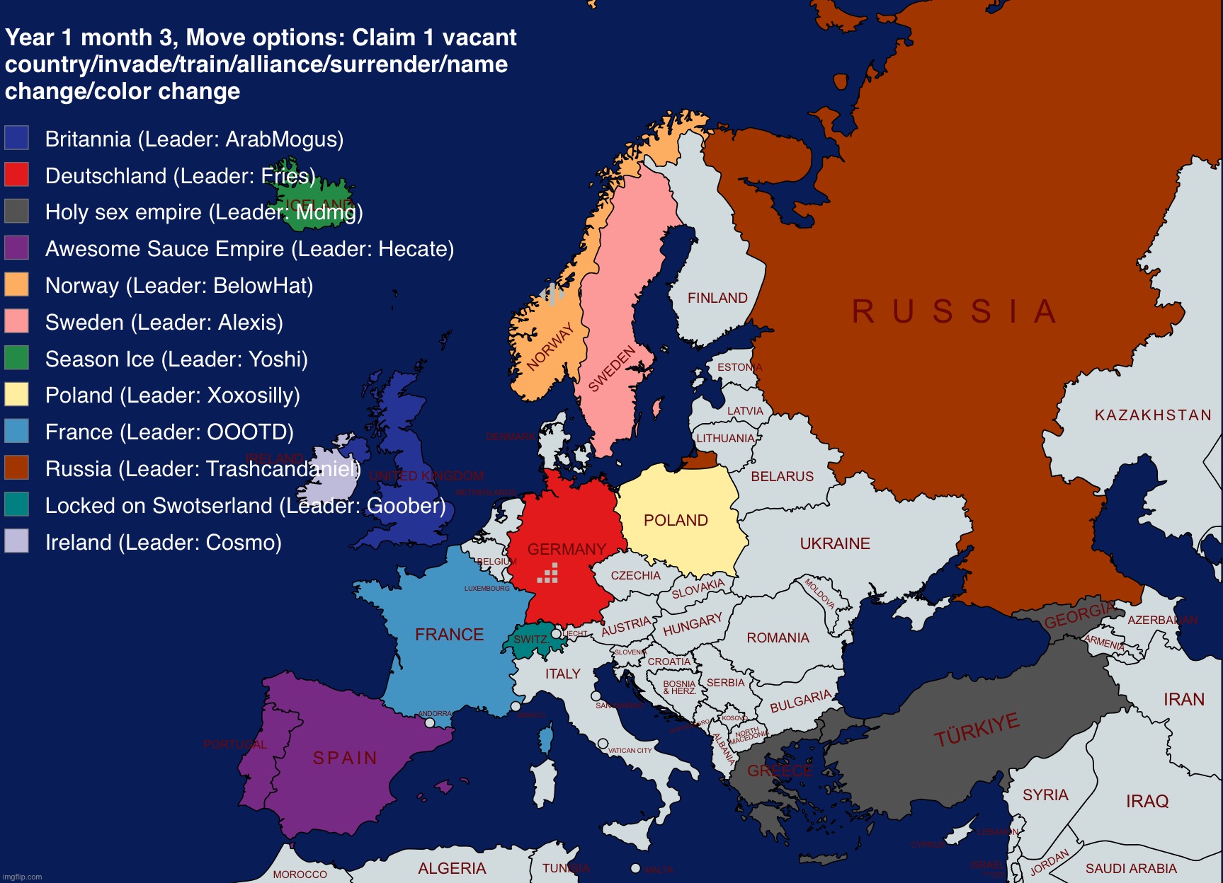 If leaders comment „train“ they will skip a move but will be more likely to win battles | image tagged in norther europe | made w/ Imgflip meme maker