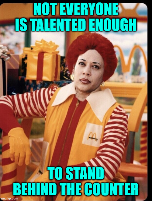 NOT EVERYONE IS TALENTED ENOUGH TO STAND BEHIND THE COUNTER | made w/ Imgflip meme maker