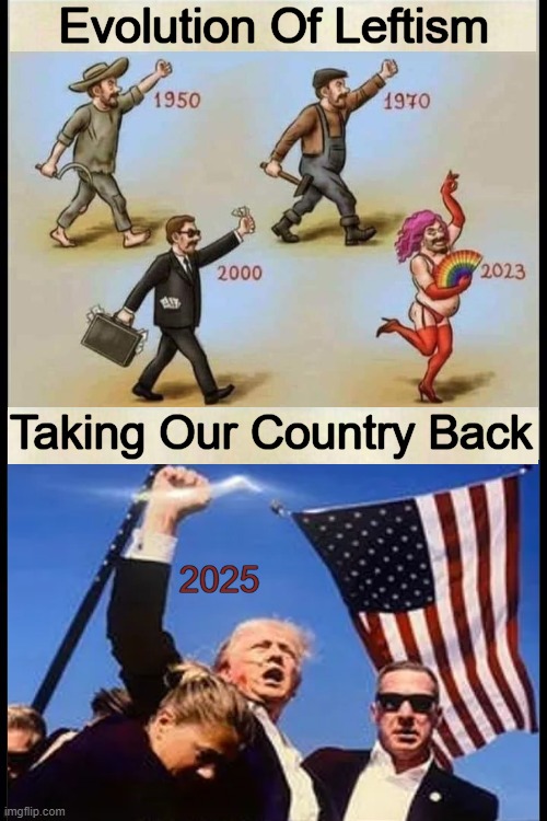 From Radical to Rational--Vote Republican! | Evolution Of Leftism; Taking Our Country Back; 2025 | image tagged in america,had enough,too much,back to reality,donald trump,make america great again | made w/ Imgflip meme maker