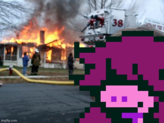 susie | image tagged in memes,disaster girl | made w/ Imgflip meme maker