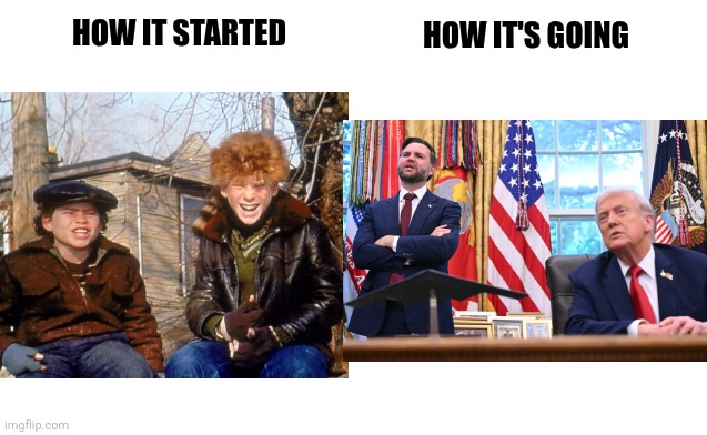 SSDD | HOW IT STARTED; HOW IT'S GOING | made w/ Imgflip meme maker