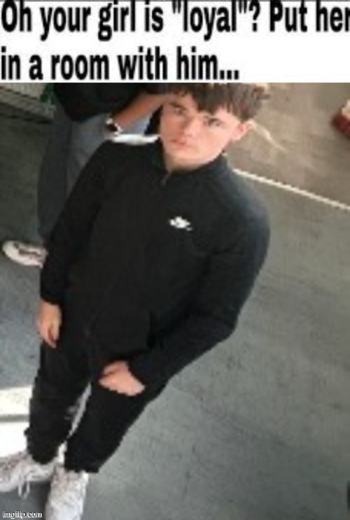 image tagged in oh your girl is loyal put her in a room with him,emosnake staring | made w/ Imgflip meme maker