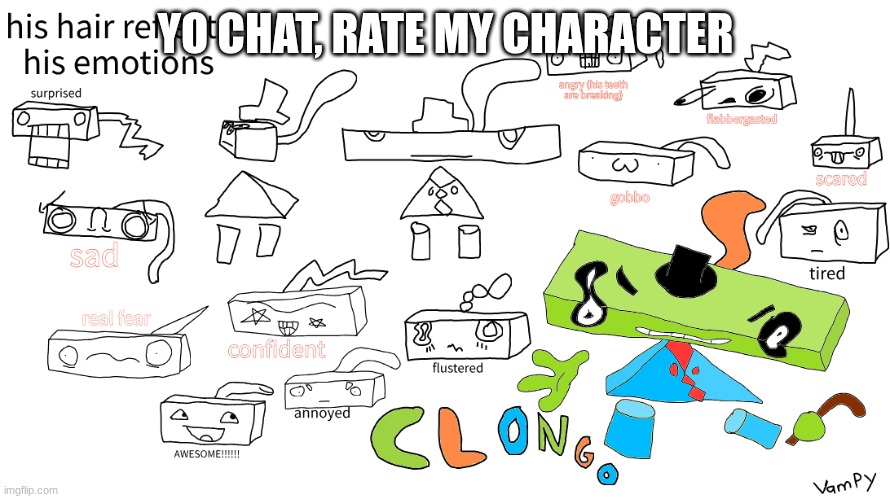 Clongo | YO CHAT, RATE MY CHARACTER | image tagged in friday night funkin | made w/ Imgflip meme maker