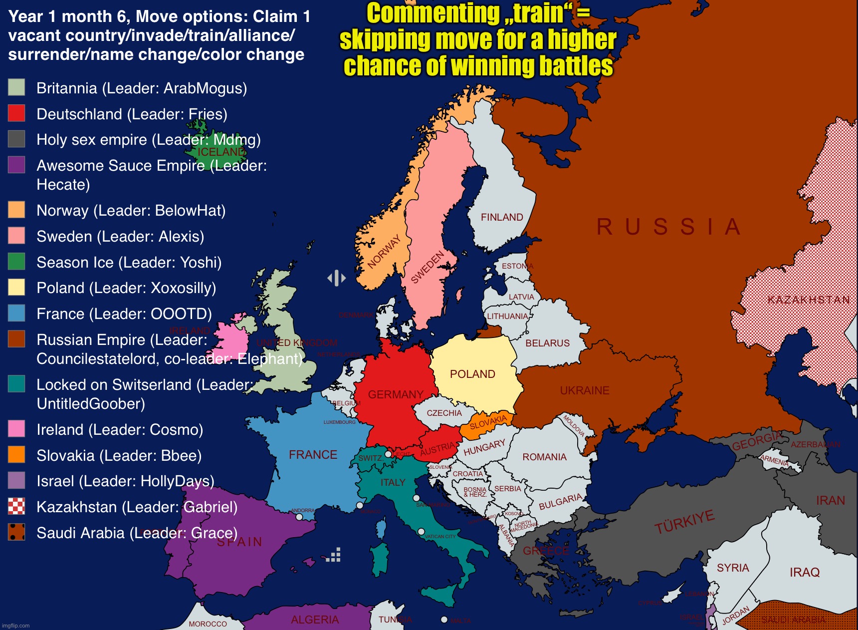 Autism activity | Commenting „train“ = skipping move for a higher chance of winning battles | image tagged in norther europe | made w/ Imgflip meme maker