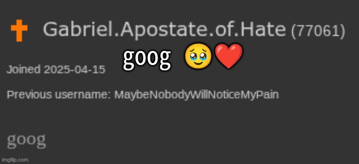 goog | goog 🥹❤ | made w/ Imgflip meme maker