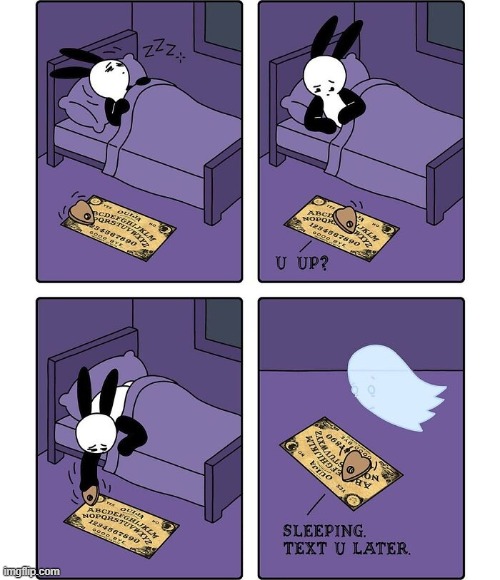 Text a Ghost | image tagged in comics | made w/ Imgflip meme maker