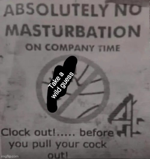 Take a wild guess | made w/ Imgflip meme maker