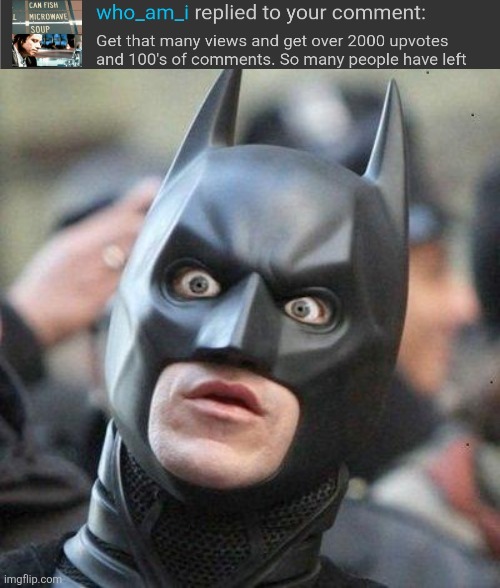 Shocked batman | image tagged in shocked batman,batman,lol so funny,who_am_i,memes | made w/ Imgflip meme maker