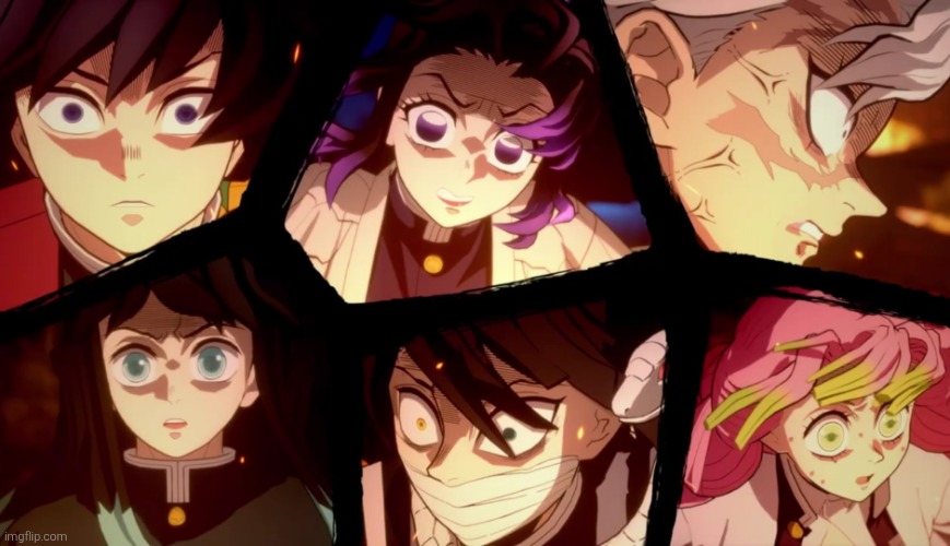 All Demon Slayers shocked | image tagged in all demon slayers shocked | made w/ Imgflip meme maker