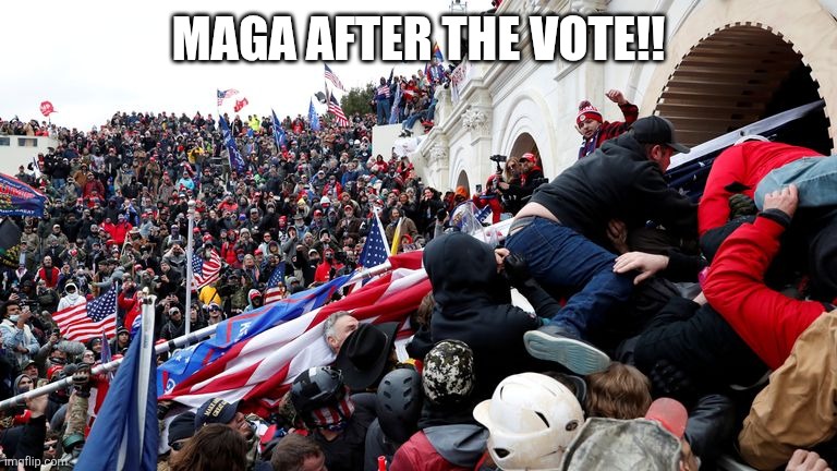 Capitol Terrorists | MAGA AFTER THE VOTE!! | image tagged in capitol terrorists | made w/ Imgflip meme maker