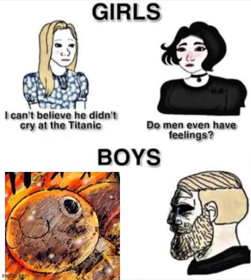..? | image tagged in do men even have feelings,one piece,going merry | made w/ Imgflip meme maker