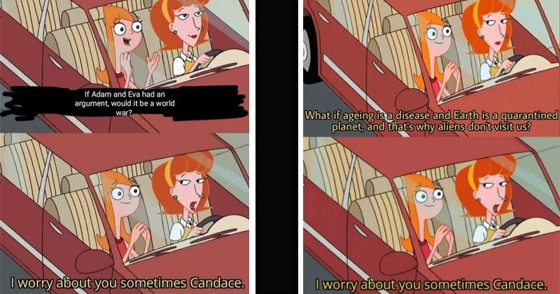 High Quality "I worry about you sometimes, Candace." Blank Meme Template