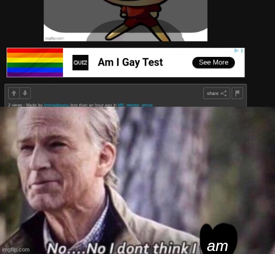 ask anyone in msmg they'll tell you I'm not | am | image tagged in no i don't think i will | made w/ Imgflip meme maker