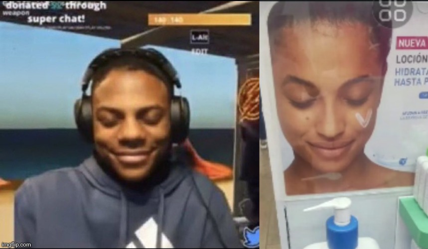 THEY'RE DOING THE EXACT SAME FACE EXPRESSION OMG | image tagged in speed,ishowspeed,cerave,memes,comparison | made w/ Imgflip meme maker