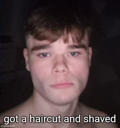 fresh shi | got a haircut and shaved | made w/ Imgflip meme maker
