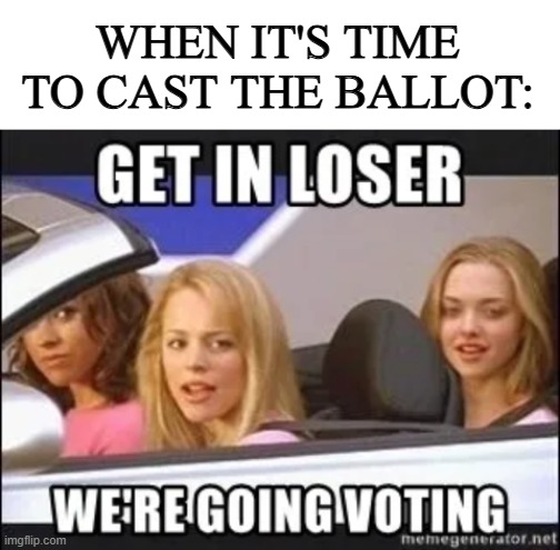 let freedom ring | WHEN IT'S TIME TO CAST THE BALLOT: | image tagged in america,patriotic,freedom,usa | made w/ Imgflip meme maker