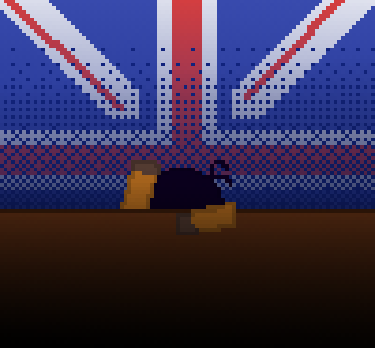 High Quality cant run away from the britishness Blank Meme Template