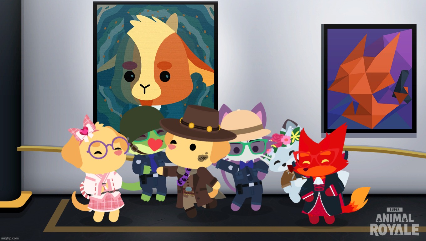 sillies in sar photo mode | image tagged in super animal royale,photo mode | made w/ Imgflip meme maker