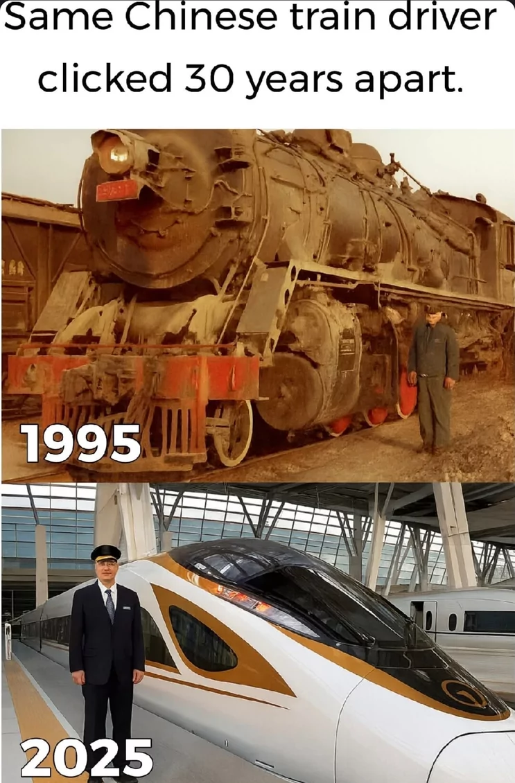 old train new train Blank Meme Template