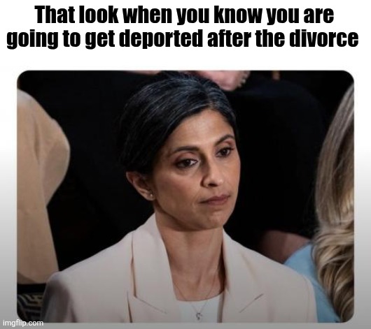 Usla vance | That look when you know you are going to get deported after the divorce | image tagged in vance,ve | made w/ Imgflip meme maker