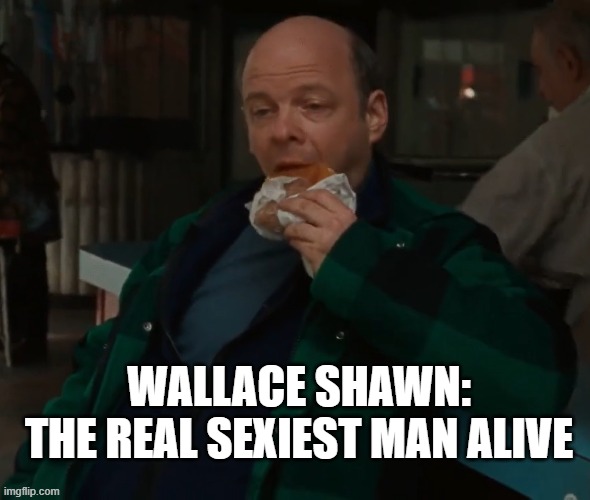 Wallace Shawn: The Real Sexiest Man Alive | WALLACE SHAWN:
THE REAL SEXIEST MAN ALIVE | image tagged in humor,sexy,wallace shawn,handsome,funny,funny memes | made w/ Imgflip meme maker