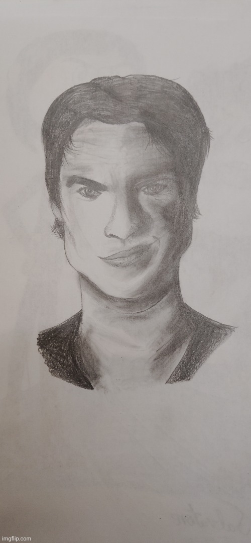 Ian Somerhalder drawing | image tagged in drawing,art,ian somerhalder,the vampire diaries,damon salvatore,lost | made w/ Imgflip meme maker