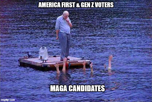 AMERICA FIRST & GEN Z VOTERS; MAGA CANDIDATES | made w/ Imgflip meme maker
