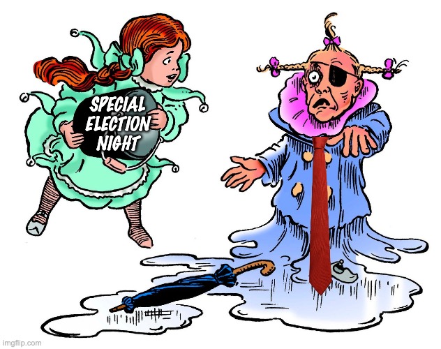 Time to get serious about the ground game | SPECIAL
ELECTION
NIGHT | image tagged in dorothy throws water on the witch,it's only half time,elections,democracy | made w/ Imgflip meme maker