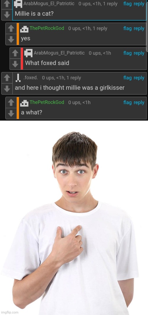 image tagged in guy pointing at himself | made w/ Imgflip meme maker