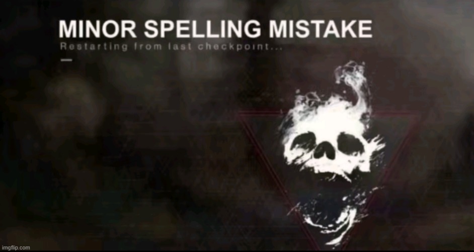MINOR SPELLING MISTAKE | image tagged in minor spelling mistake | made w/ Imgflip meme maker