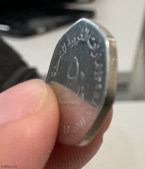 Coin with no ridges | made w/ Imgflip meme maker