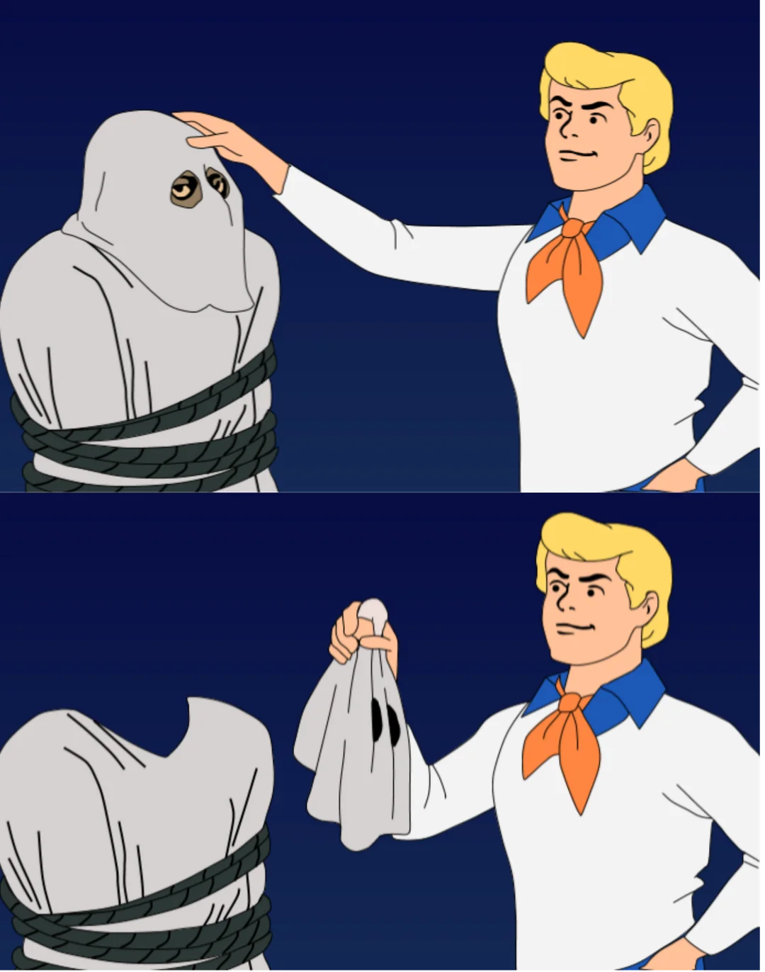 Scooby Doo Unmask Blank Meme Template