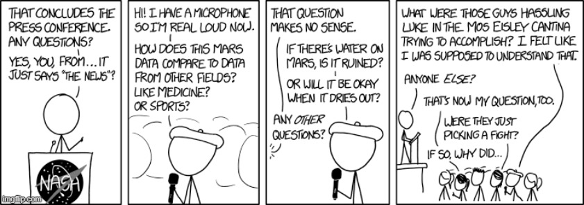 image tagged in nasa,press conference,microphone,questions,mars,elon musk | made w/ Imgflip meme maker