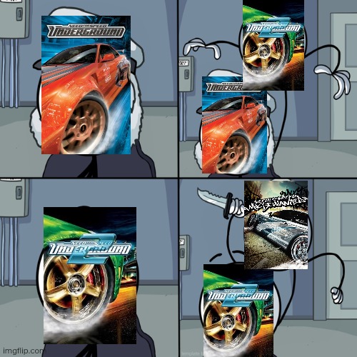 Nfs games be like... | image tagged in henry stickmin,need for speed | made w/ Imgflip meme maker