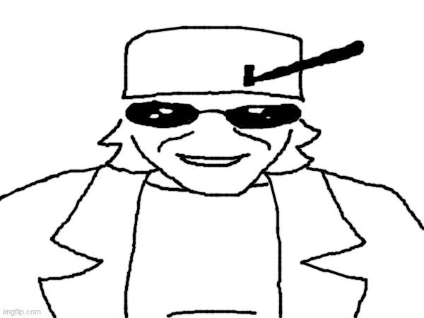 Ducc but traced over postal dude | made w/ Imgflip meme maker