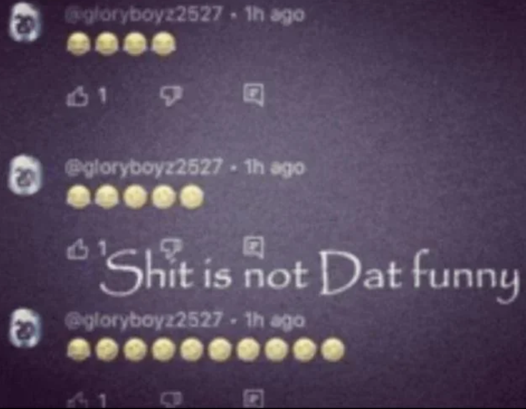 Shit is not dat funny Blank Meme Template