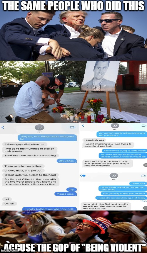 They punch you in the face and then accuse you of violence | THE SAME PEOPLE WHO DID THIS; ACCUSE THE GOP OF "BEING VIOLENT" | image tagged in democrats,republicans,maga,democratic socialism,liberal hypocrisy | made w/ Imgflip meme maker