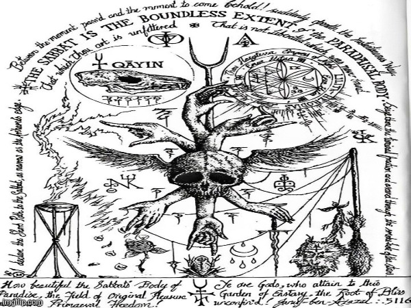 A pattern of the duality of Man. Abel's innocence against Qayin's heritage. | image tagged in occult,art,devil,mystery | made w/ Imgflip meme maker