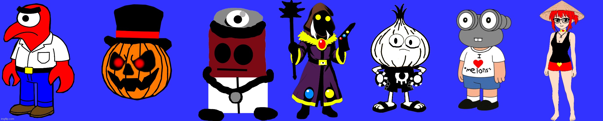 All the side characters ( so far ) | image tagged in ocs | made w/ Imgflip meme maker