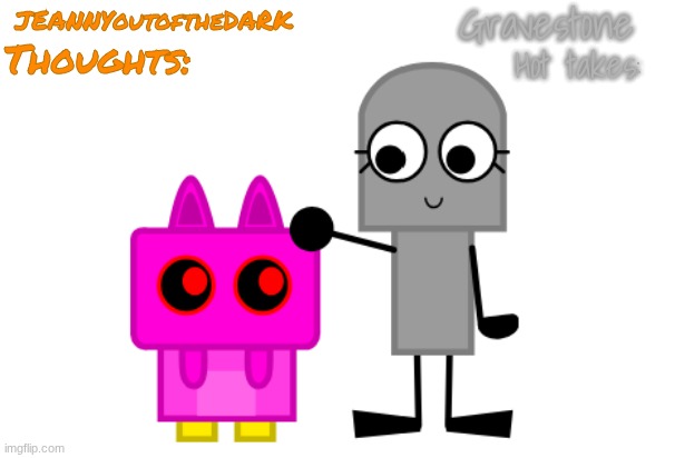 High Quality Grave JEANNYou Announcement Temp Blank Meme Template