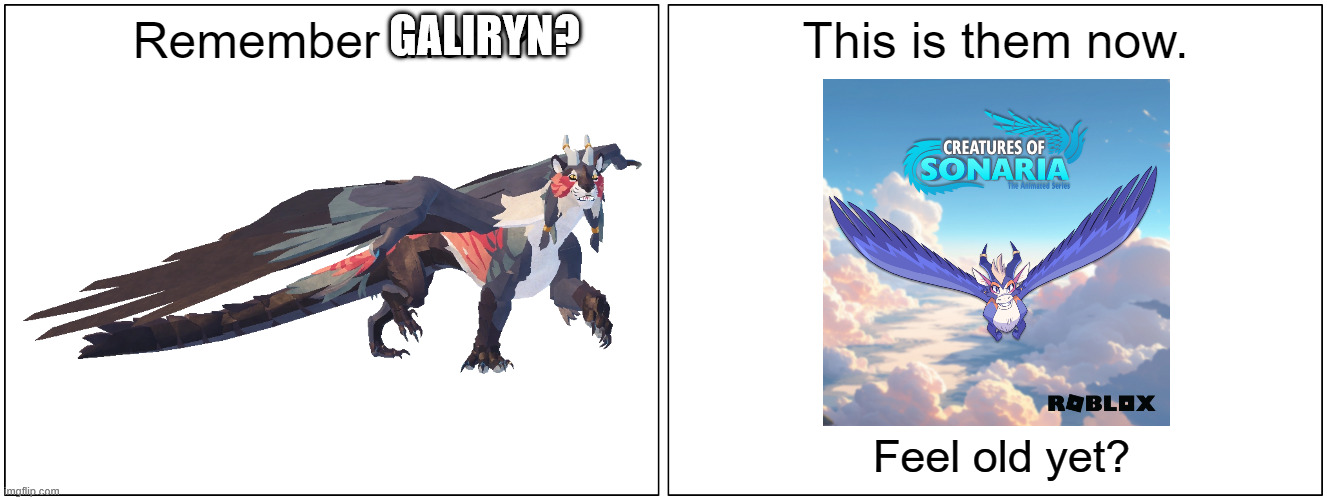 The Creatures of Sonaria cartoon is real and coming, brought to you by the creators of "Invincible" | GALIRYN? | image tagged in this is them now,creatures of sonaria,roblox | made w/ Imgflip meme maker