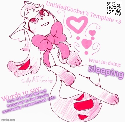 this stresam has been flooded with randoms that dont seem to care.I just want to leave now... | sleeping; Fuck naw what the hell happened to the friendly community i remembered :sob: | image tagged in untitledgoober's announcement template revamped | made w/ Imgflip meme maker