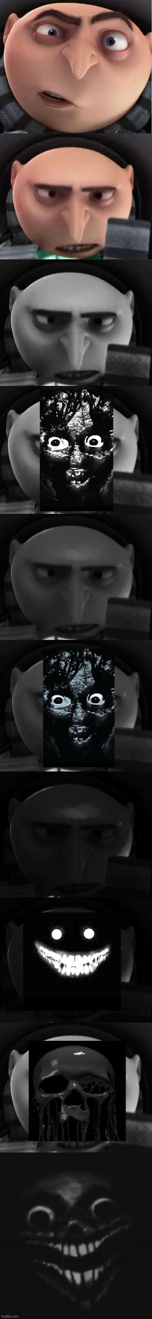 gru becoming uncanny | image tagged in mr incredible becoming uncanny | made w/ Imgflip meme maker