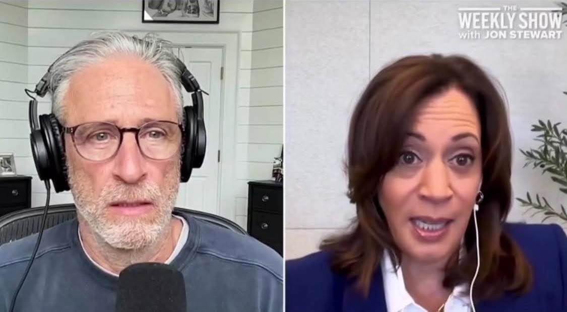 Jon Stewart Kamala Harris Blank Meme Template