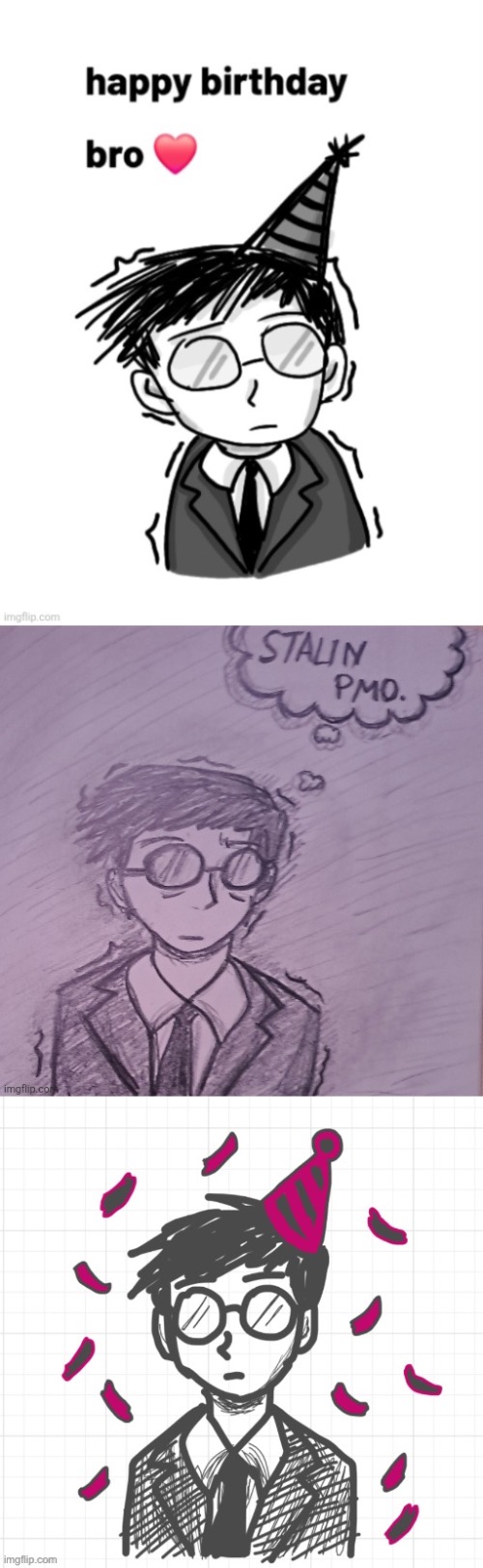 Some stuff for shost | image tagged in dmitri shostakovich,drawing,composers,classical music | made w/ Imgflip meme maker