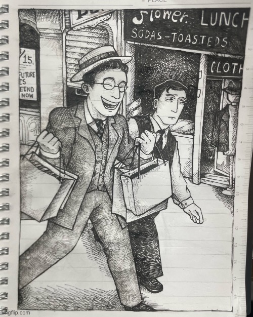 This could be us but you dont watch silent movies (not my art btw) | made w/ Imgflip meme maker